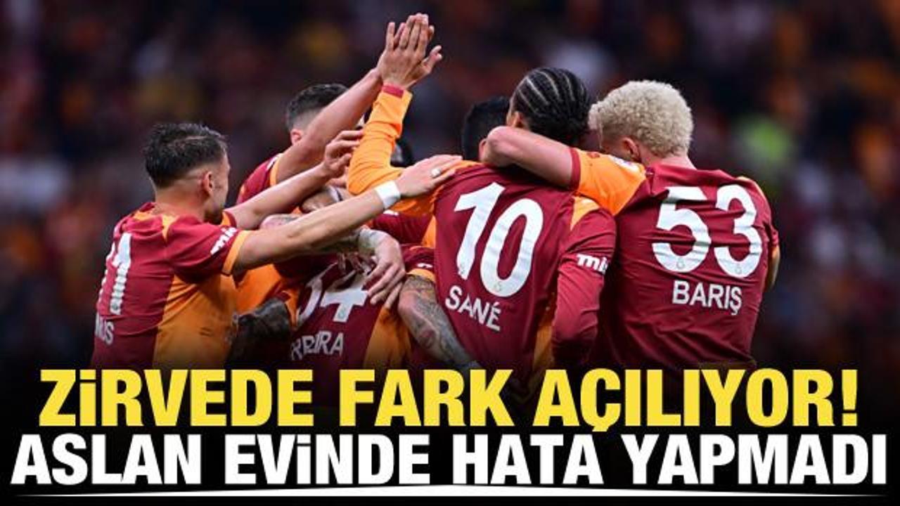 Zirvede fark açılıyor! Aslan evinde hata yapmadı