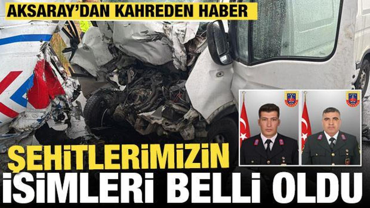 Aksaray’da kaza: 2 asker şehit, 1 sivil öldü, 3 yaralı: İşte şehitlerimizin isimleri