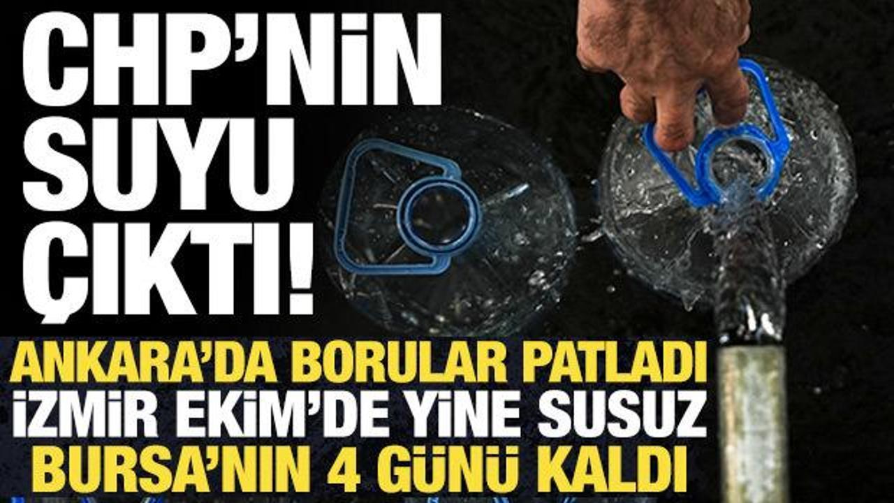 Ankara, İzmir, Bursa'da susuzluk sorunu bitmiyor! Vatandaşlar isyan etti...