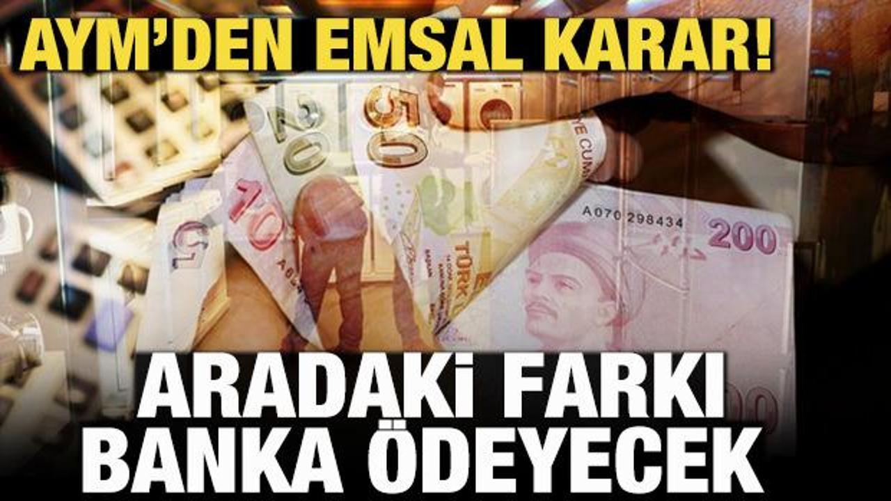 Enflasyon mağdurlarına AYM'den g&uuml;zel haber! M&uuml;şterinin zararını banka &ouml;deyecek