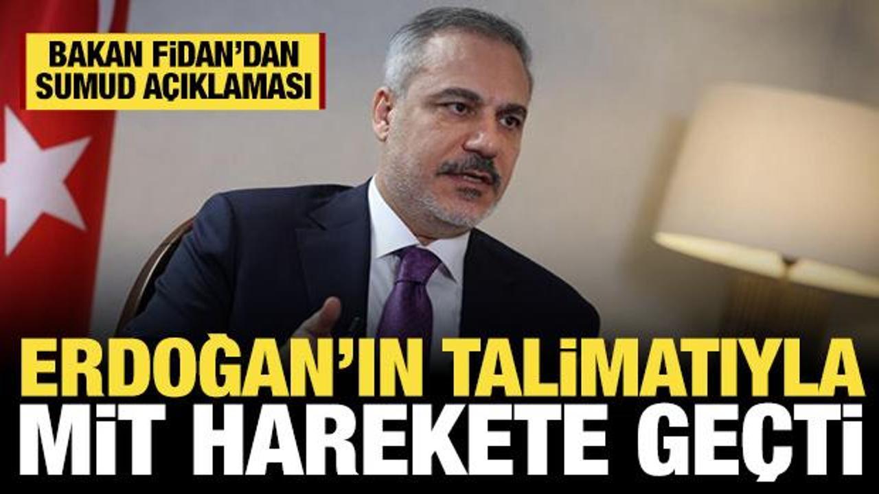 Bakan Fidan'dan Sumud açıklaması: Cumhurbaşkanımızın talimatıyla MİT harekete geçti