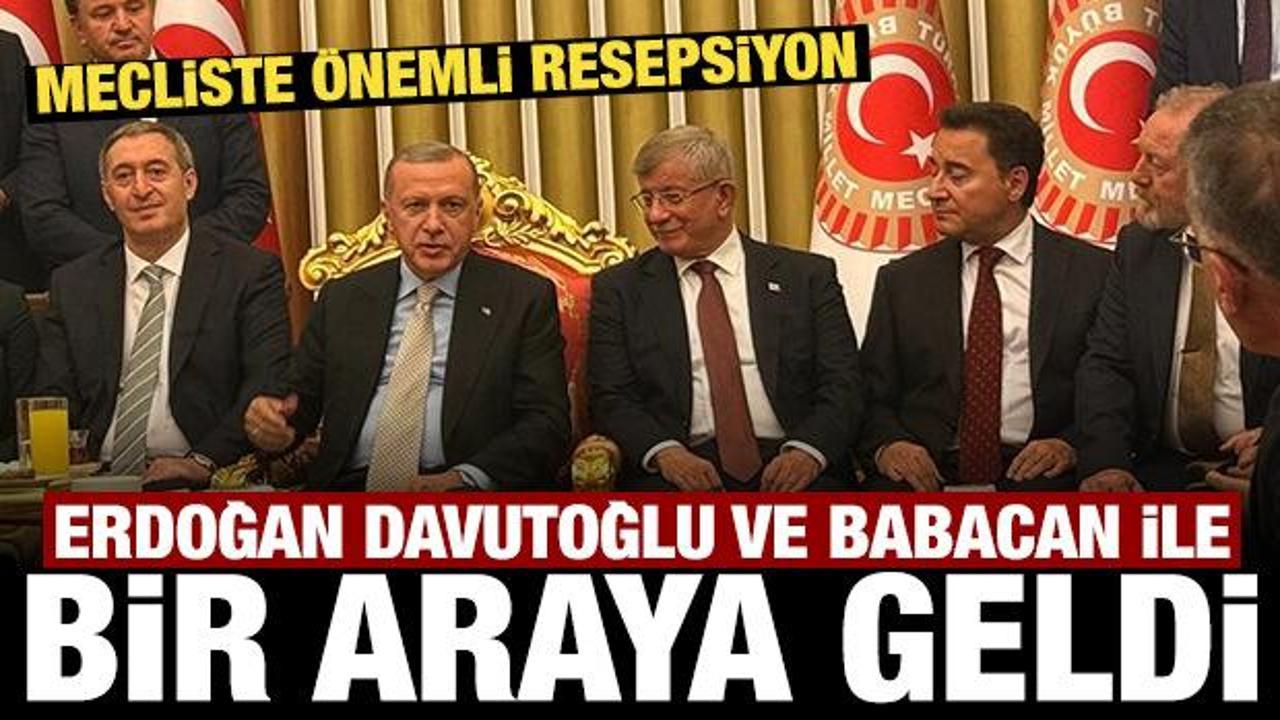 Cumhurbaşkanı Erdoğan, Ahmet Davutoğlu ve Ali Babacan ile bir araya geldi