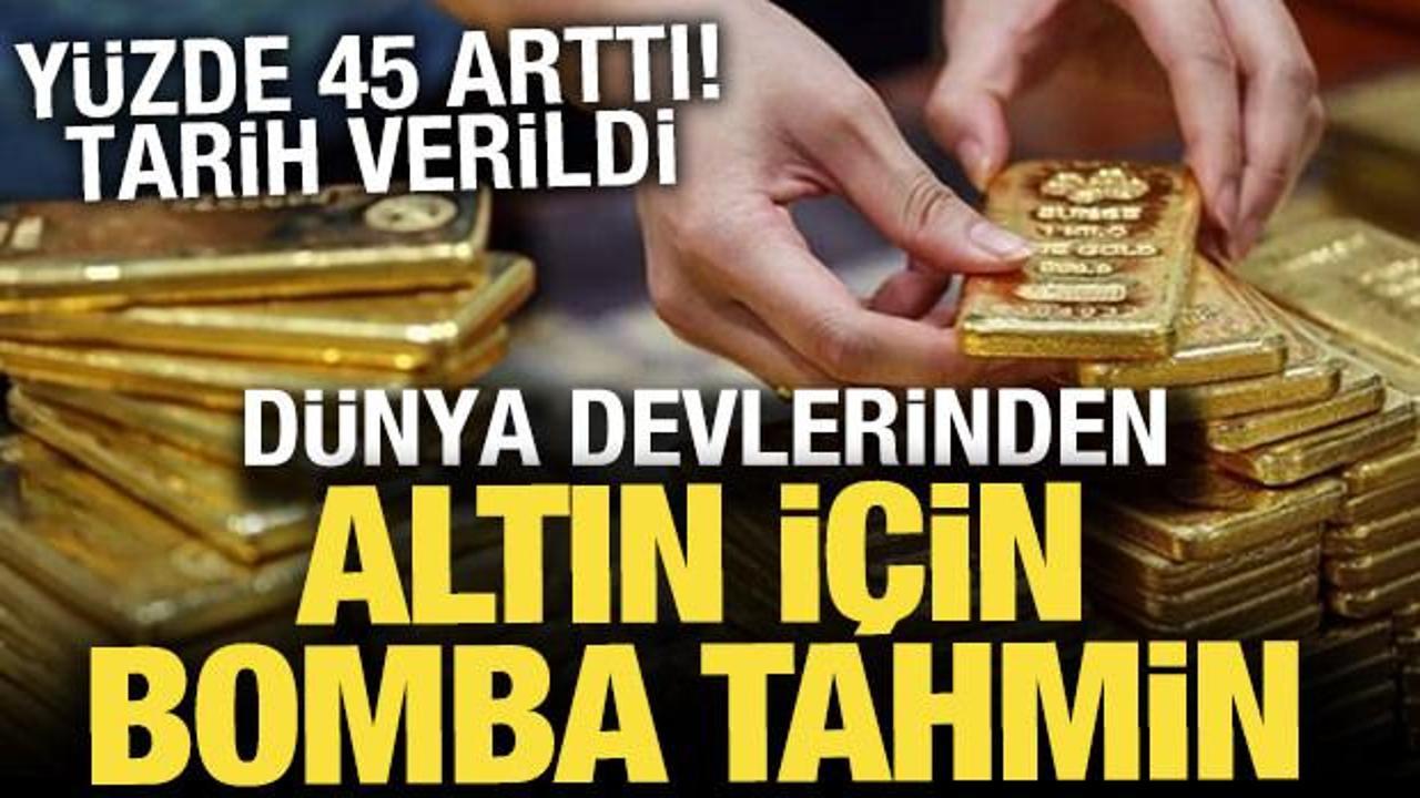 Dev bankalardan 2026 i&ccedil;in yeni altın tahmini! Rekor kıracak