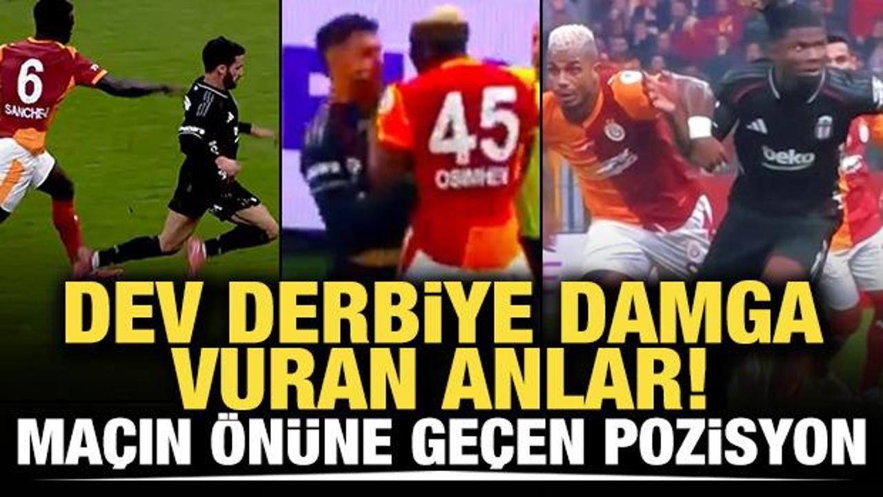 Dev derbiye damga vuran anlar! Maçın önüne geçen pozisyon
