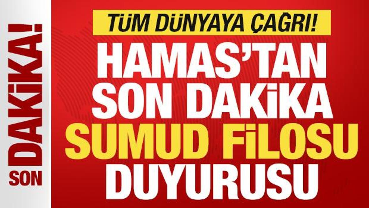 Hamas’tan son dakika Sumud Filosu ve İsrail duyurusu! Tüm dünyaya çağrı