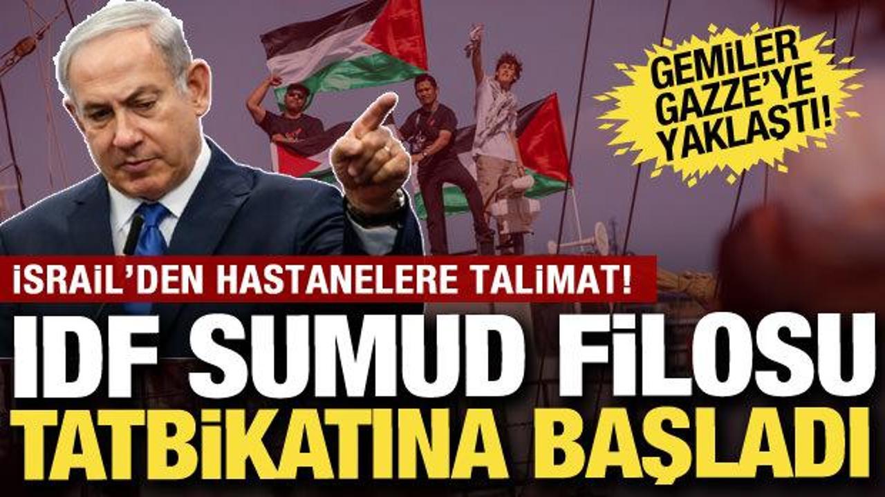 İsrail'de Sumud filosu hazırlığı: IDF tatbikata başladı, hastaneler alarm seviyesine geçti