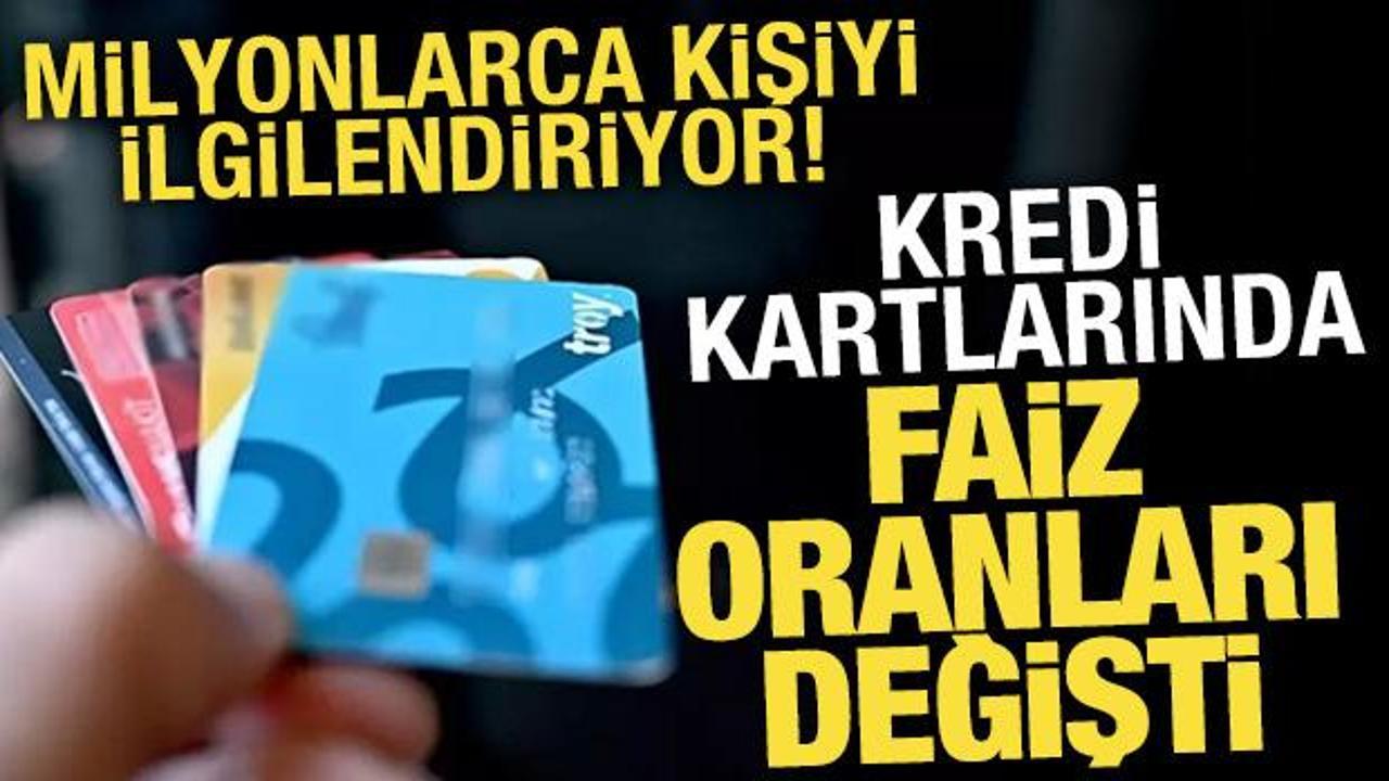  Kredi kartı faizlerinde indirim! Bug&uuml;nden itibaren ge&ccedil;erli