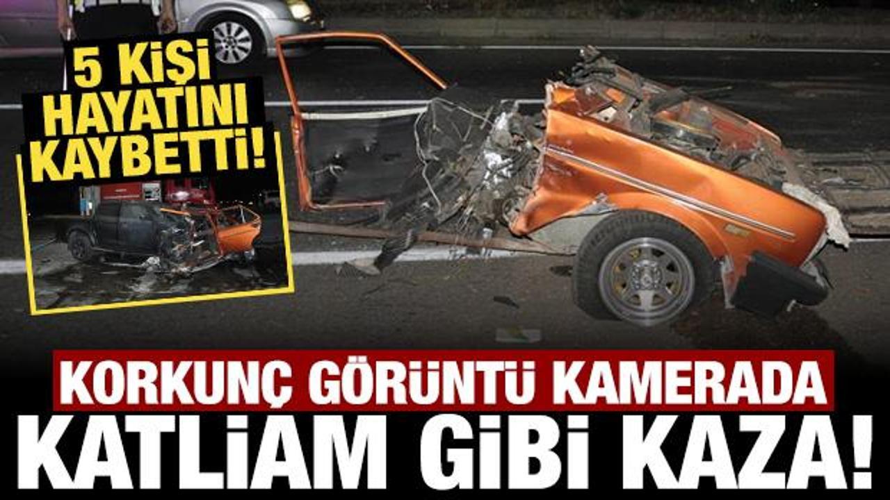 Manisa'da katliam gibi kaza: 5 kişi hayatını kaybetti!