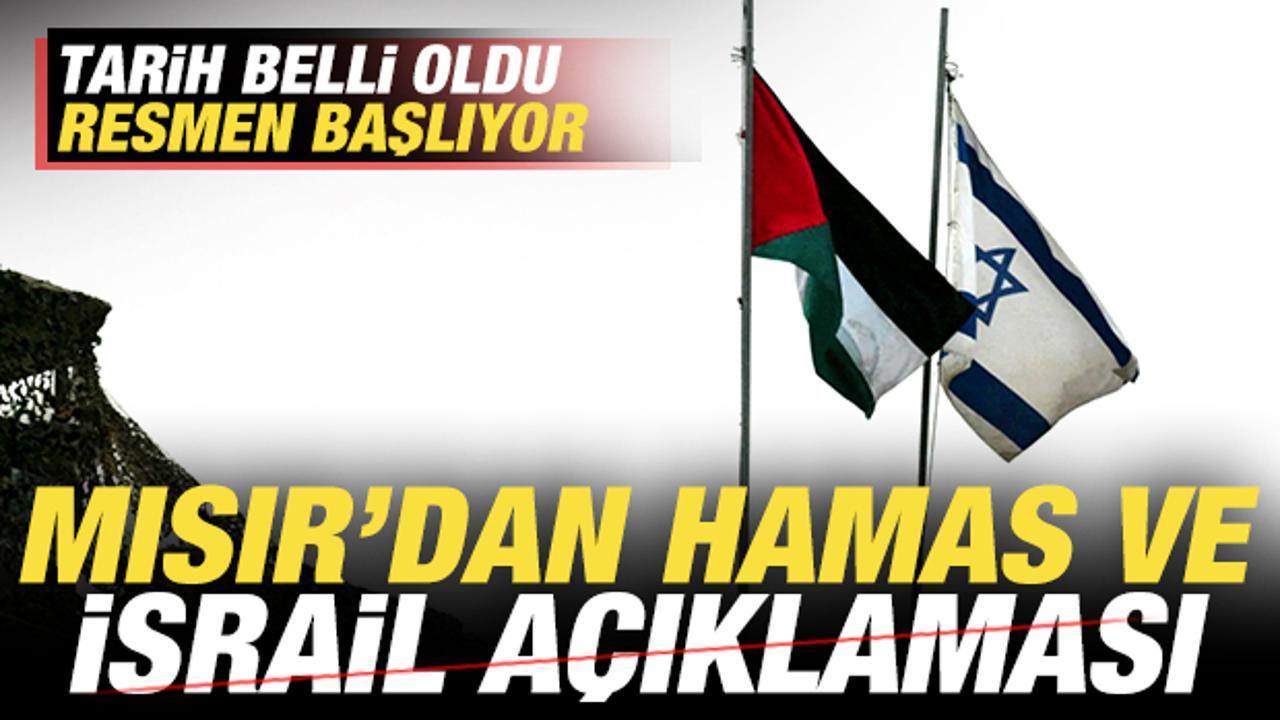 Mısır'dan son dakika İsrail ve Hamas açıklaması! Tarih verdiler! Resmen başlıyor