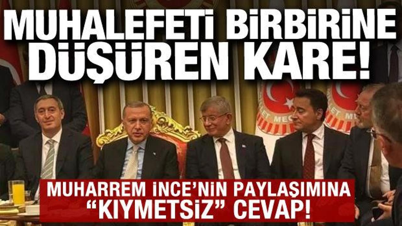 Muhalefet o fotoğraf ile birbirine düştü: Muharrem İnce'nin paylaşımına Babacan'dan tepki 