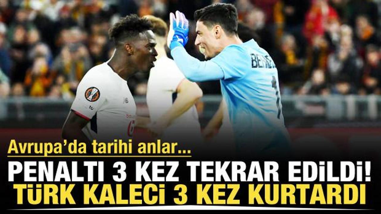 Penaltı tam 3 kez tekrar edildi! Türk kaleci 3'nü de kurtardı