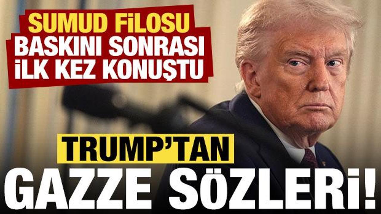 Son dakika: Sumud Filosu'na baskın sonrası Trump'tan 'Gazze' ile ilgili ilk açıklaması!