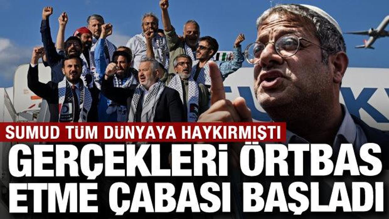 Sumud dünyaya gerçekleri haykırdı: İsrail aklanma çabasına girdi: Kötü muamele yok