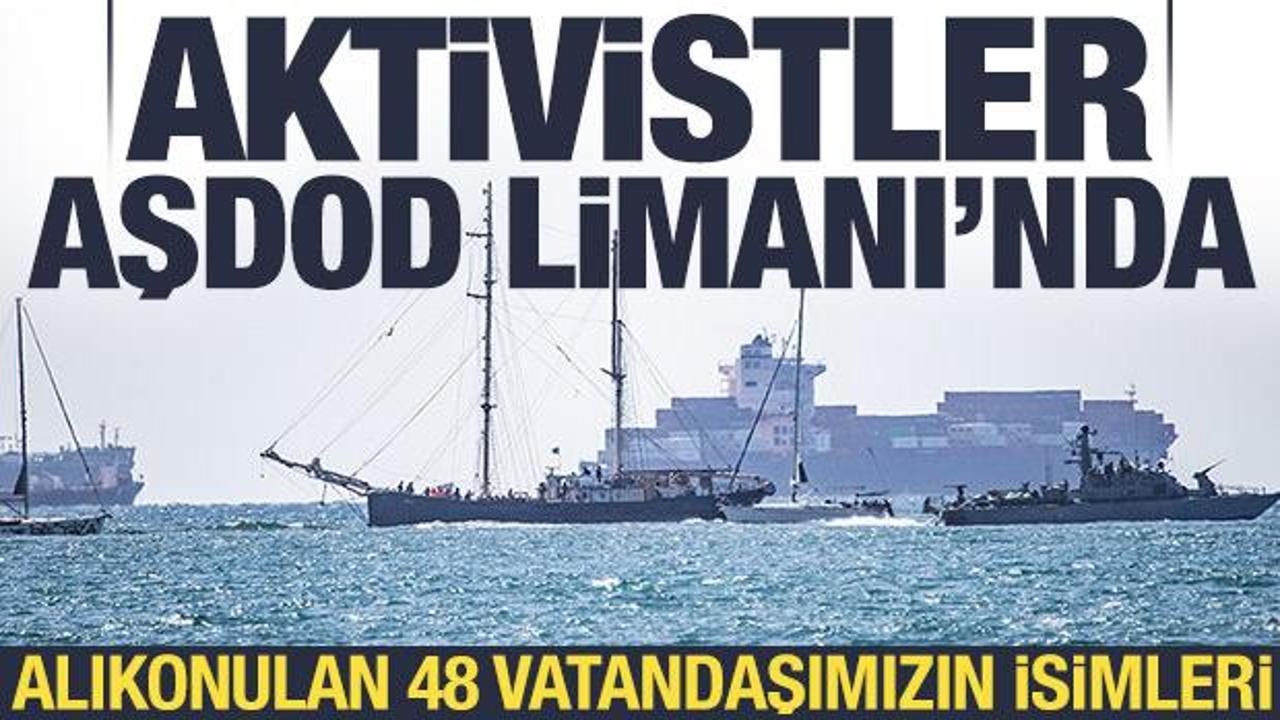 Sumud Filosu'ndan açıklama: Tüm aktivistler Aşdod Limanı'nda