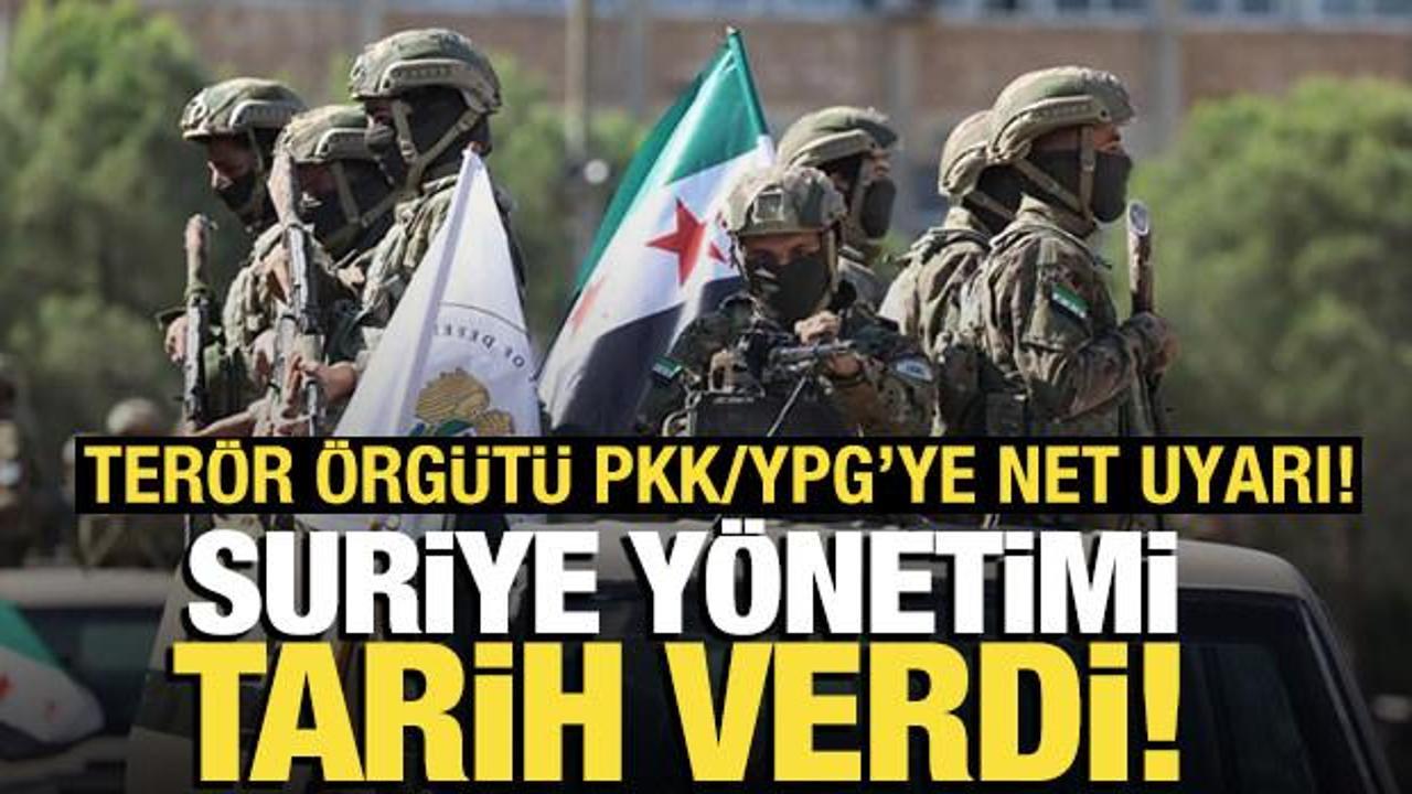 Suriye yönetiminden SDG'ye uyarı: Zaman verdiler