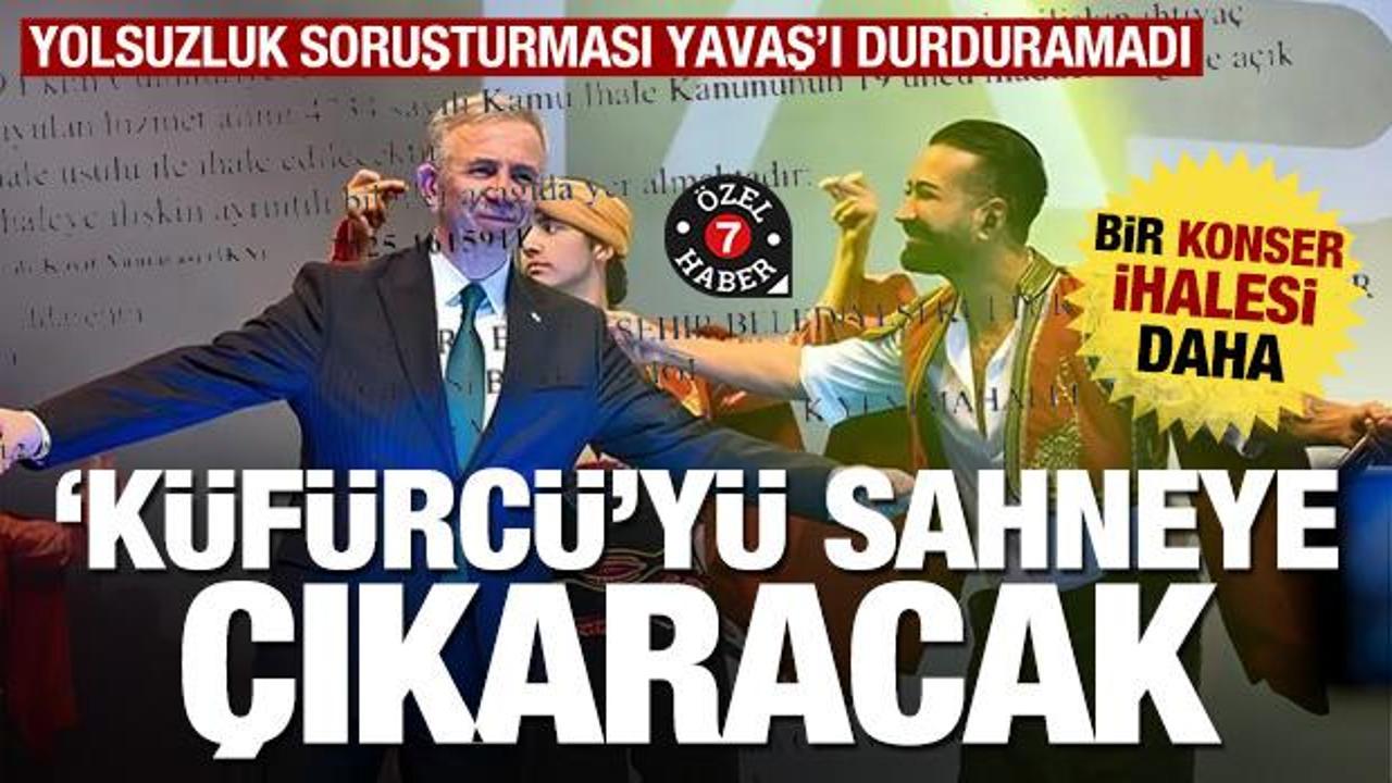 Yolsuzluk soruşturması Yavaş'ı durduramadı: ABB'den bir konser ihalesi daha