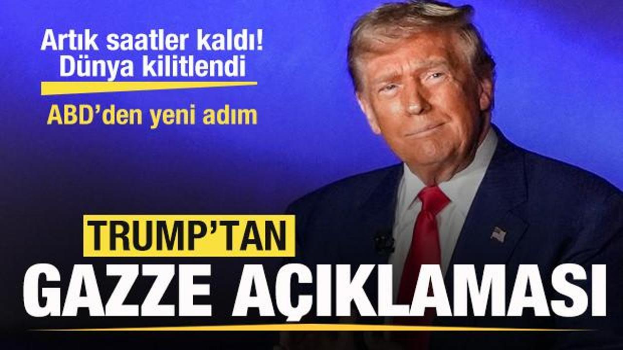 ABD'den bir adım daha! Dünya kilitlendi! Trump'tan son dakika Gazze açıklaması!