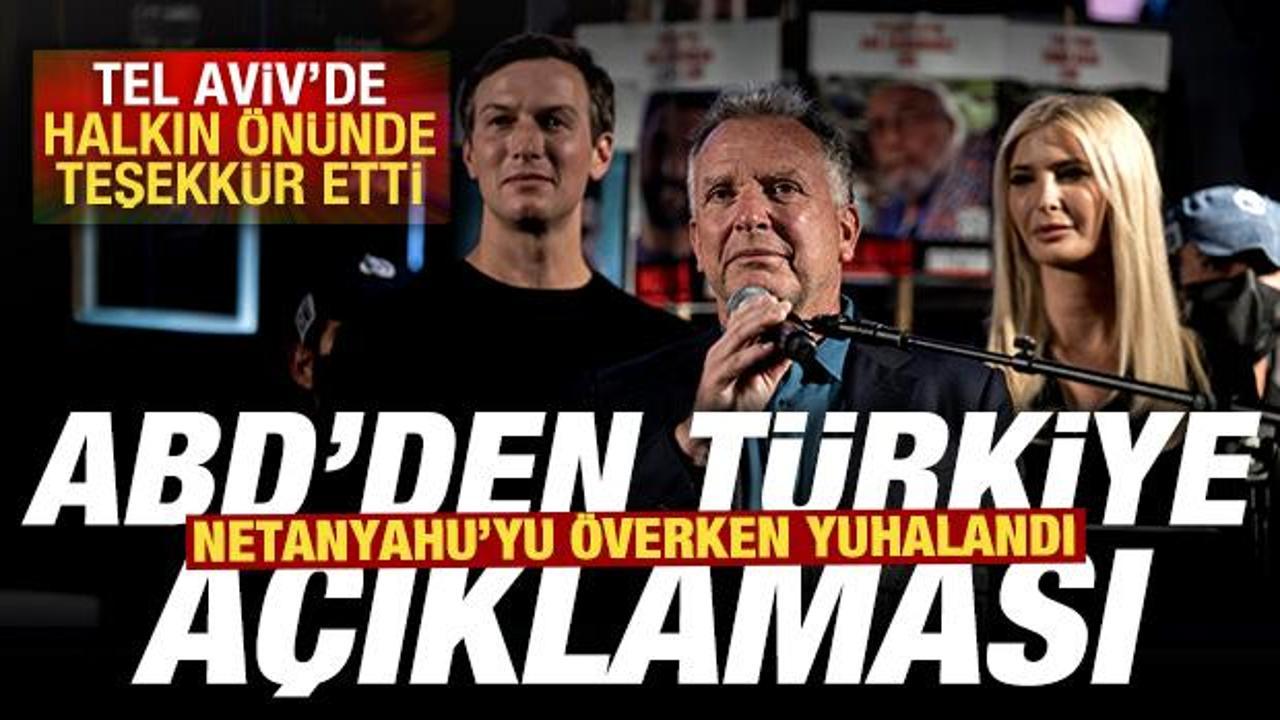 ABD'den son dakika Türkiye açıklaması! Tel Aviv'de kalabalığın önünde teşekkür etti