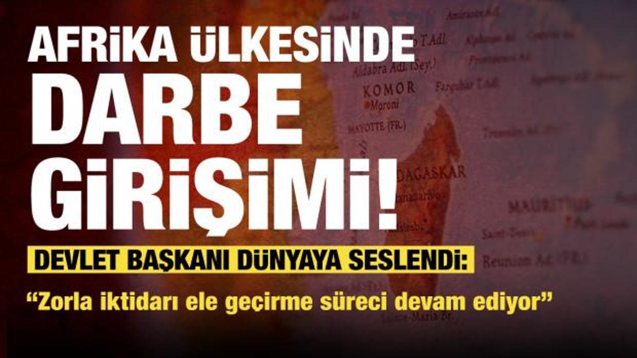 Afrika ülkesinde darbe girişimi! Devlet başkanı dünyaya seslendi
