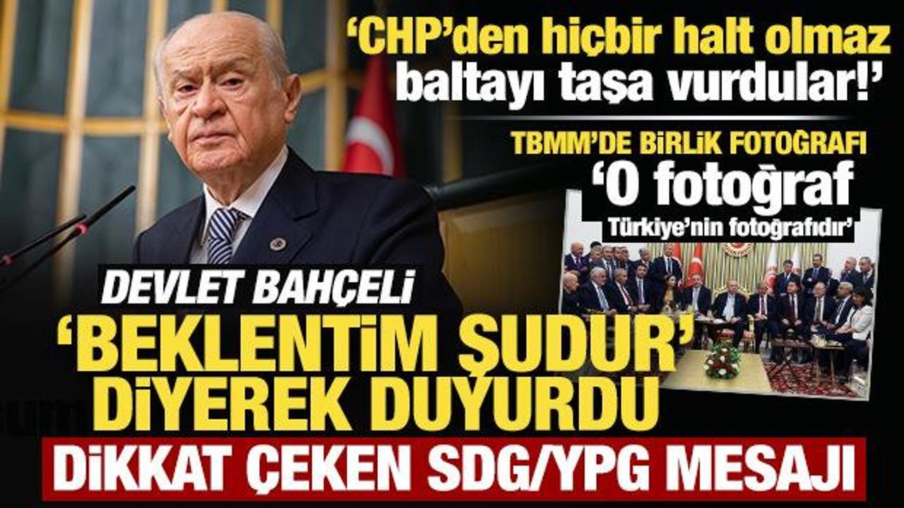 Bahçeli'den son dakika SDG mesajı: İmralı'nın çağrısı... 