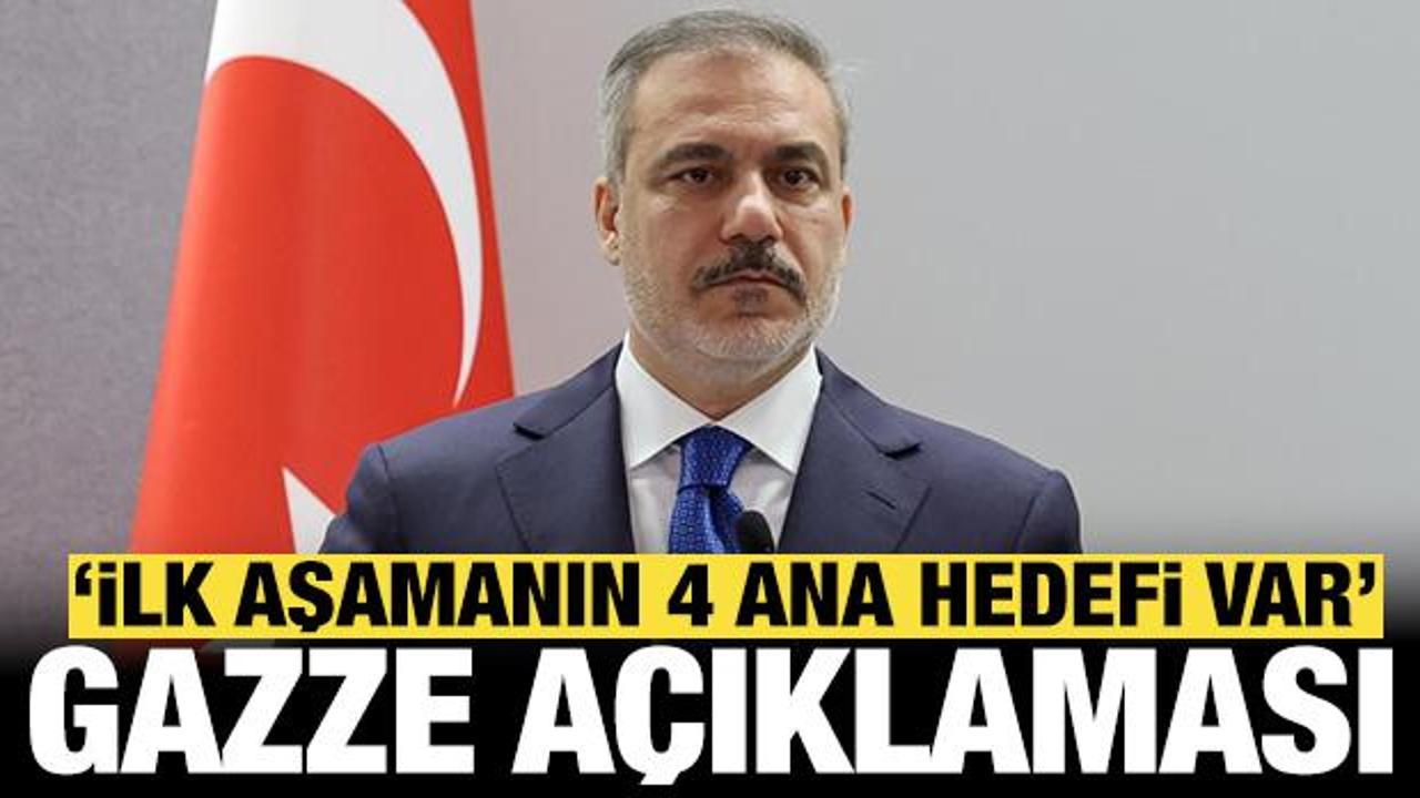 Bakan Fidan'dan son dakika Gazze açıklaması: Türkiye muazzam çaba gösterdi