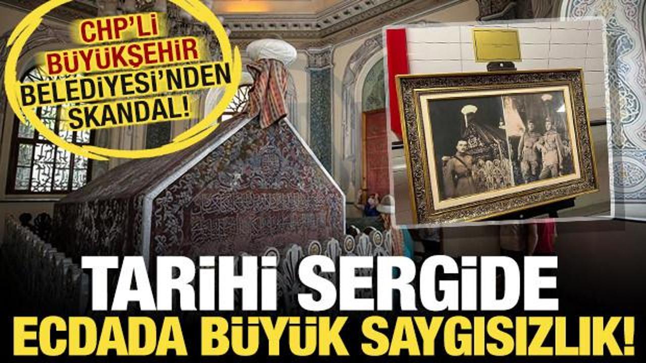 CHP'li Bursa Büyükşehir'den ecdada saygısızlık! Skandal sergi tepki çekti