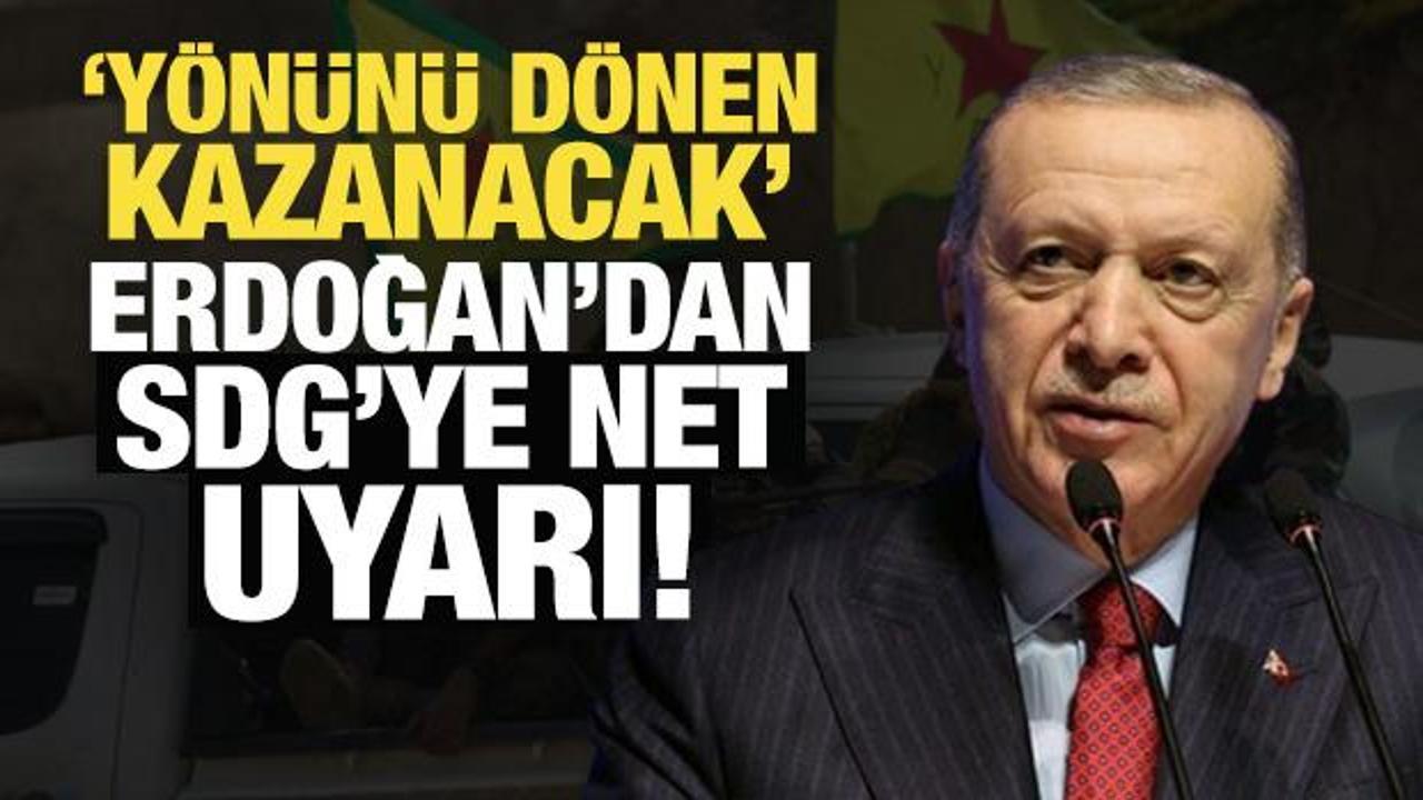 Erdoğan'dan SDG'ye son dakika uyarısı: Acziyet olarak asla algılanmamalı!