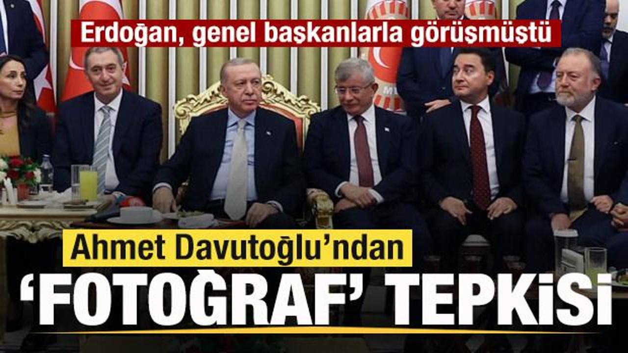Erdoğan'la fotoğrafı gündem olmuştu! Davutoğlu'ndan açıklama: Asla boyun eğmeyeceğiz