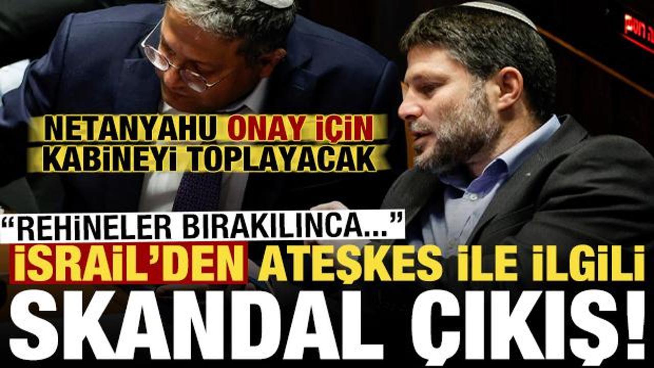 İsrail'de kabine toplantısı öncesi bakandan skandal ateşkes çıkışı!