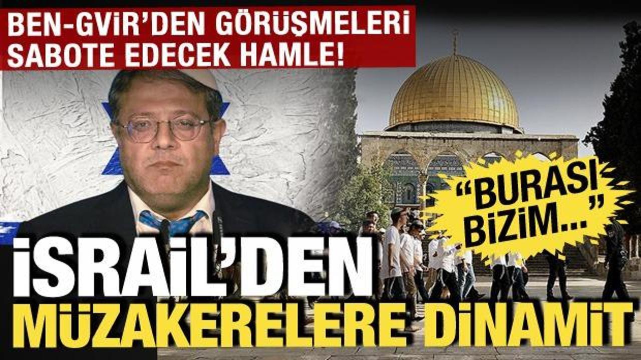 İsrail'den müzakerelere dinamit! Ben Gvir'den Mısır görüşmelerini sabote edecek hamle