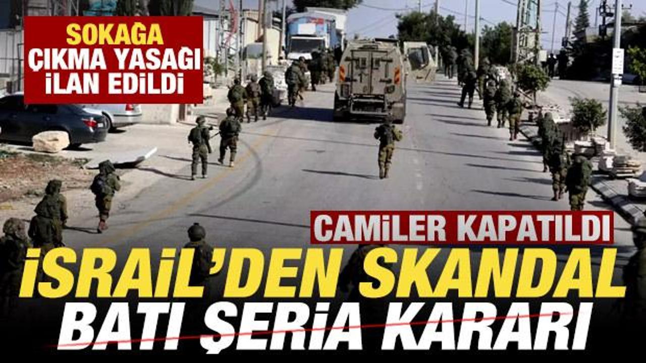 İsrail’den skandal karar! Sokağa çıkma yasağı ilan edildi! Camiler kapatıldı