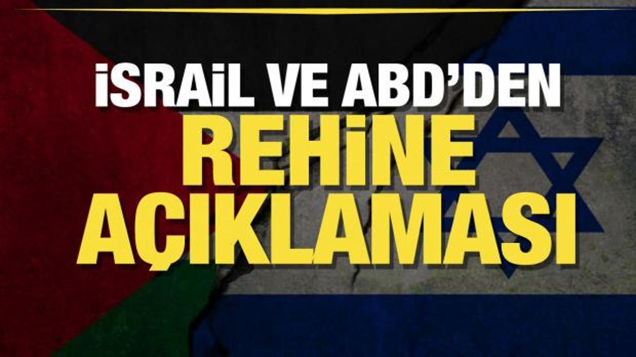 İsrail'den son dakika rehine açıklaması!