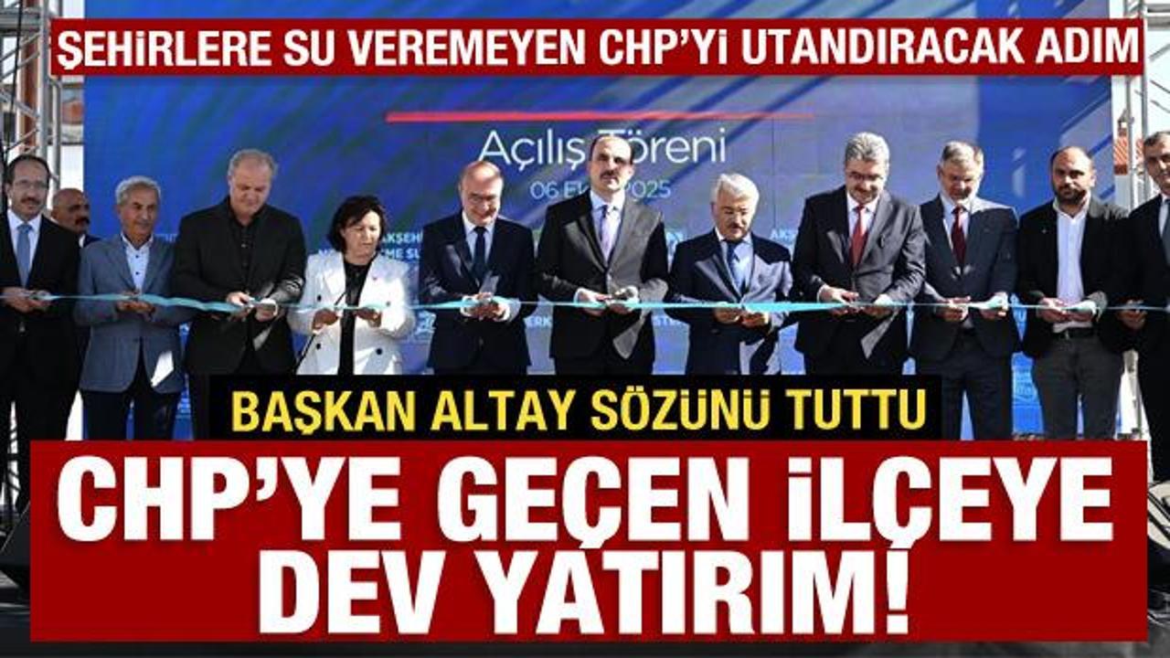 Konya Büyükşehir Akşehir’de 104 km’lik dev içme suyu yatırımını hizmete açtı