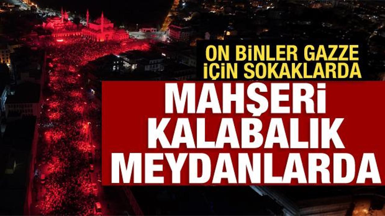 Konya'dan büyük destek! On binler katıldı!