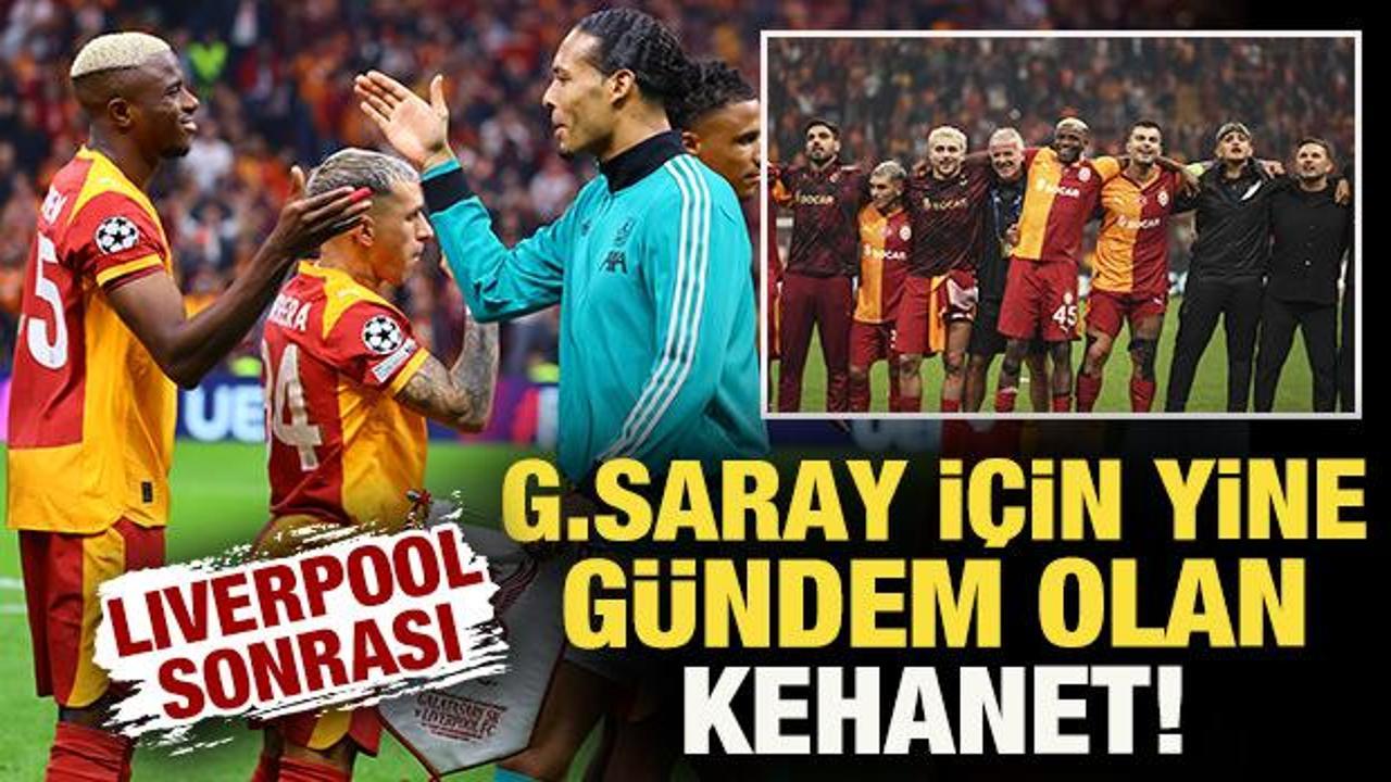 Liverpool sonrası Galatasaray için yine gündem olan Devler Ligi kehaneti! 
