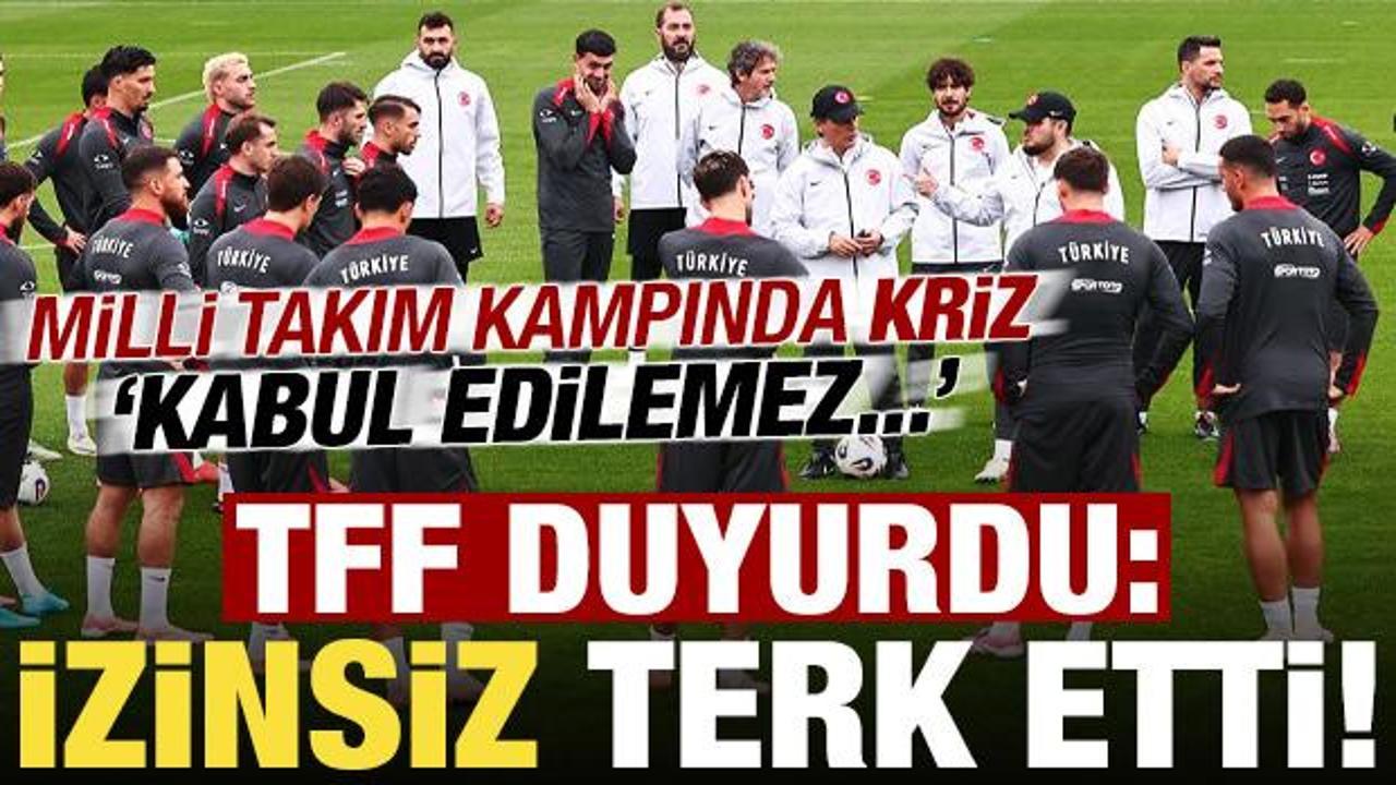 Milli Takım kampında kriz! TFF duyurdu: Berke Özer İzinsiz terk etti...