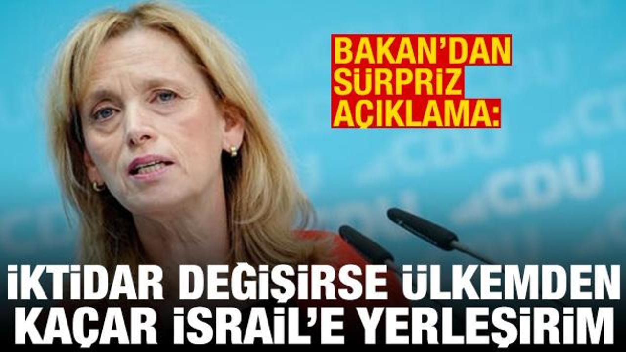 Prien: AfD iktidar olursa Almanya'dan kaçıp İsrail'e yerleşirim