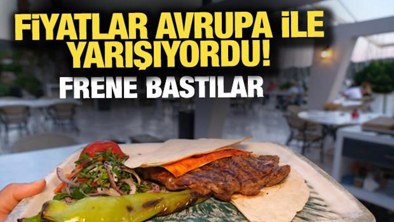 Restoranlar fiyat frenine bastı!