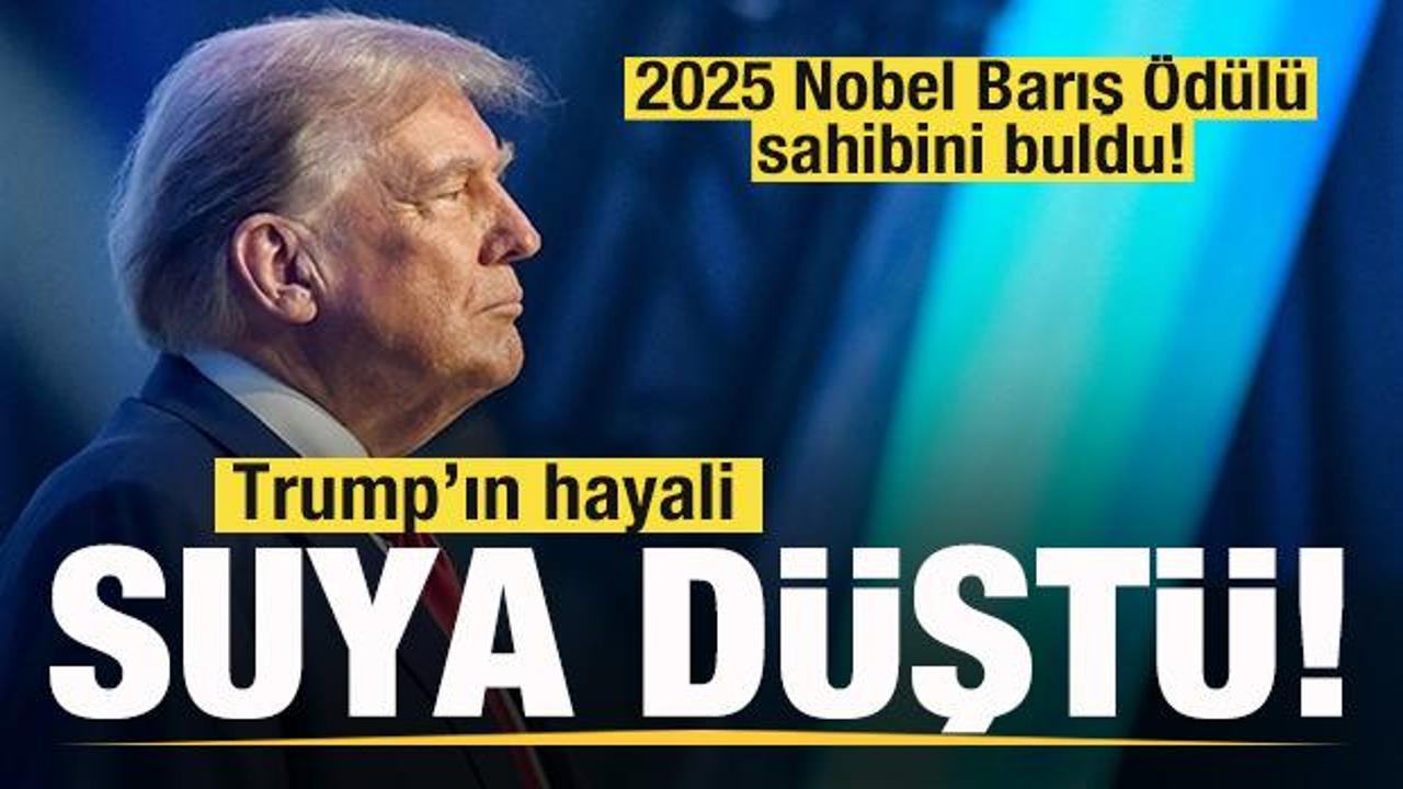 Son dakika...2025 Nobel Barış Ödülü sahibini buldu! 