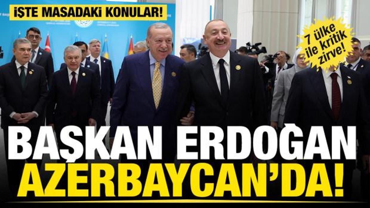 Son dakika... Başkan Erdoğan Azerbaycan'da! 