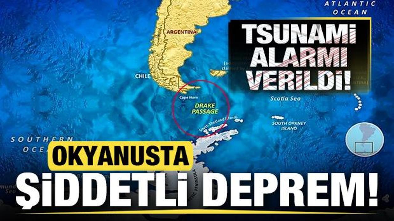 Son dakika: Okyanusta şiddetli deprem! Tsunami alarmı verildi