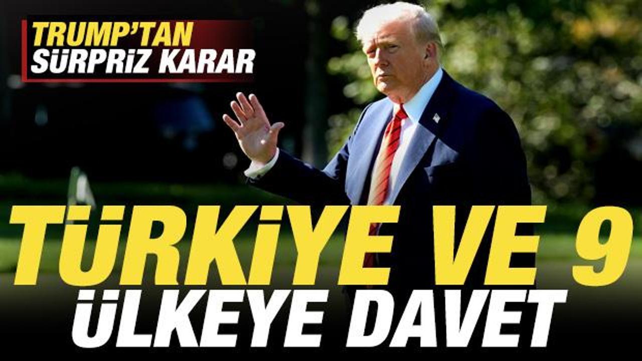 Son dakika: Trump’tan sürpriz Mısır kararı! Türkiye ve 9 ülkeye davet