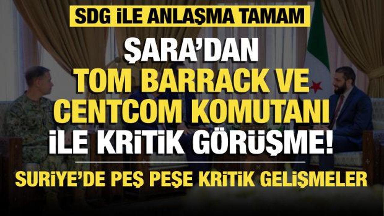 Suriye'de ateşkes: Ahmed Şara Mazlum Abdi ile görüştü