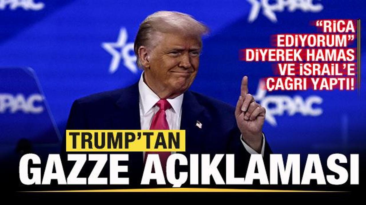 Trump’tan son dakika Gazze açıklaması! “Rica ediyorum” Hamas ve İsrail’e seslendi