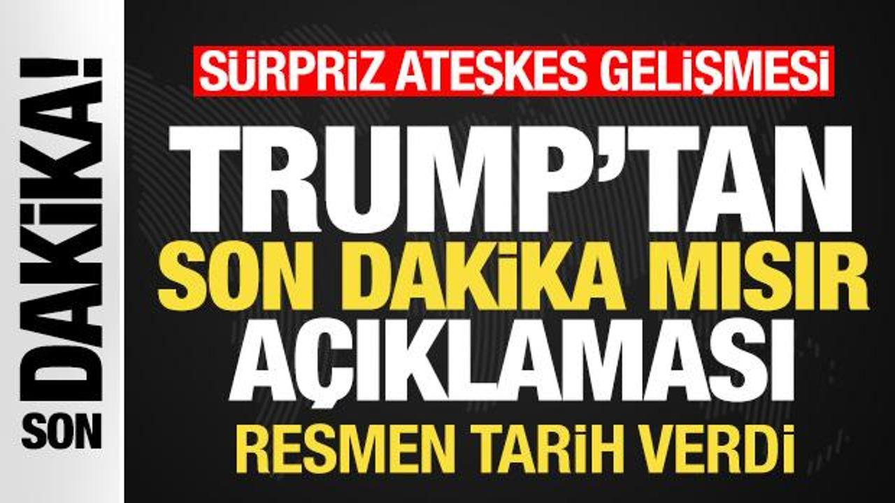 Trump’tan son dakika Mısır açıklaması! Sürpriz ateşkes gelişmesi! Tarih verdi