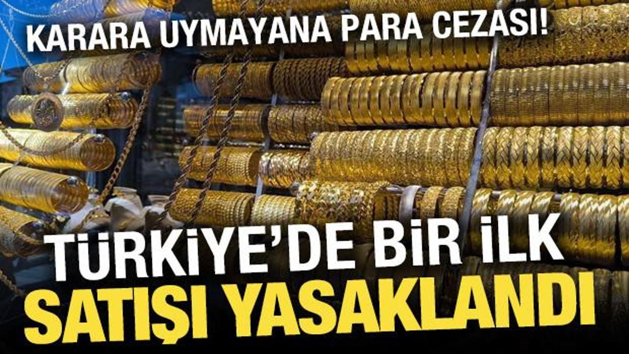 T&uuml;rkiye'de bir ilk: K&uuml;tahya'da imitasyon altın satışı yasaklandı
