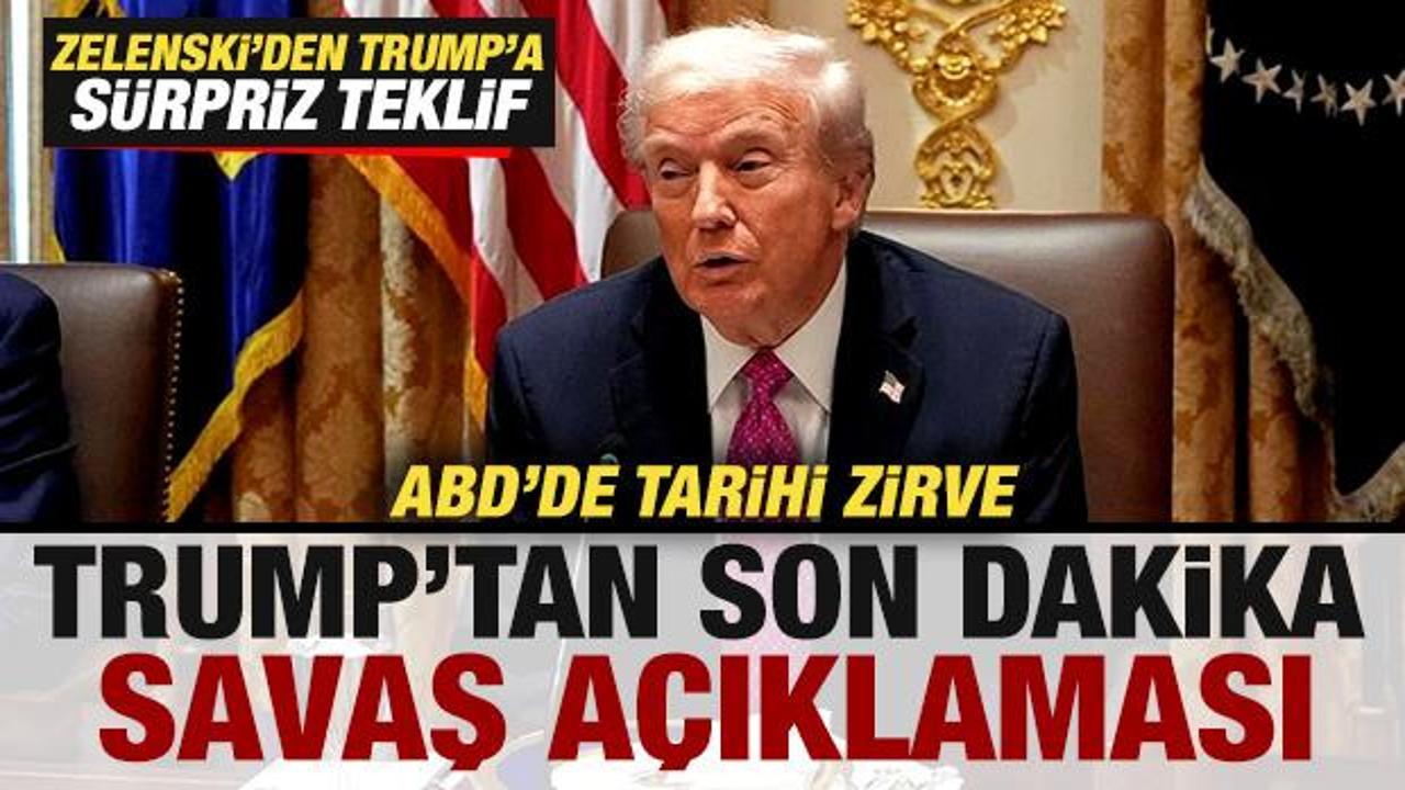 ABD'de tarihi zirve! Trump'tan son dakika savaş açıklaması