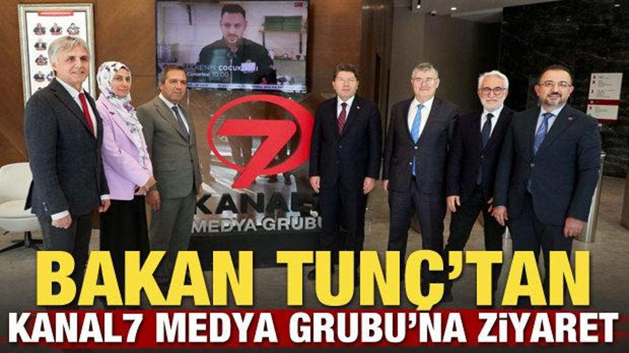 Adalet Bakanı Yılmaz Tun&ccedil;'tan Kanal7 Medya Grubu'na ziyaret
