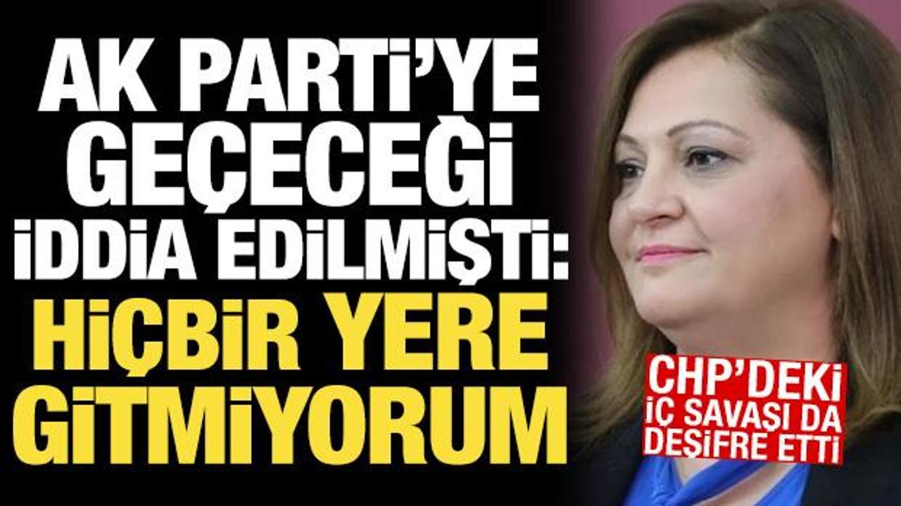 AK Parti'ye geçeceği iddia edilmişti! Burcu Köksal'dan açıklama