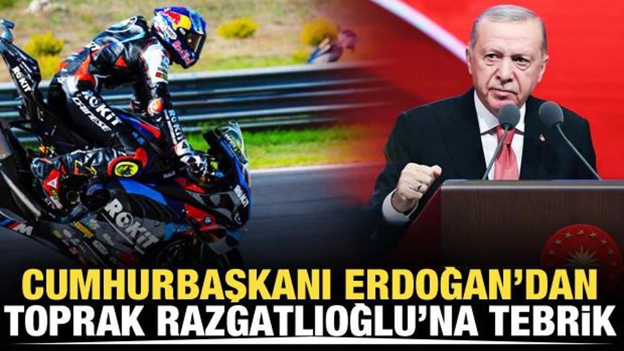 Cumhurbaşkanı Erdoğan'dan Toprak Razgatlıoğlu'na tebrik mesajı